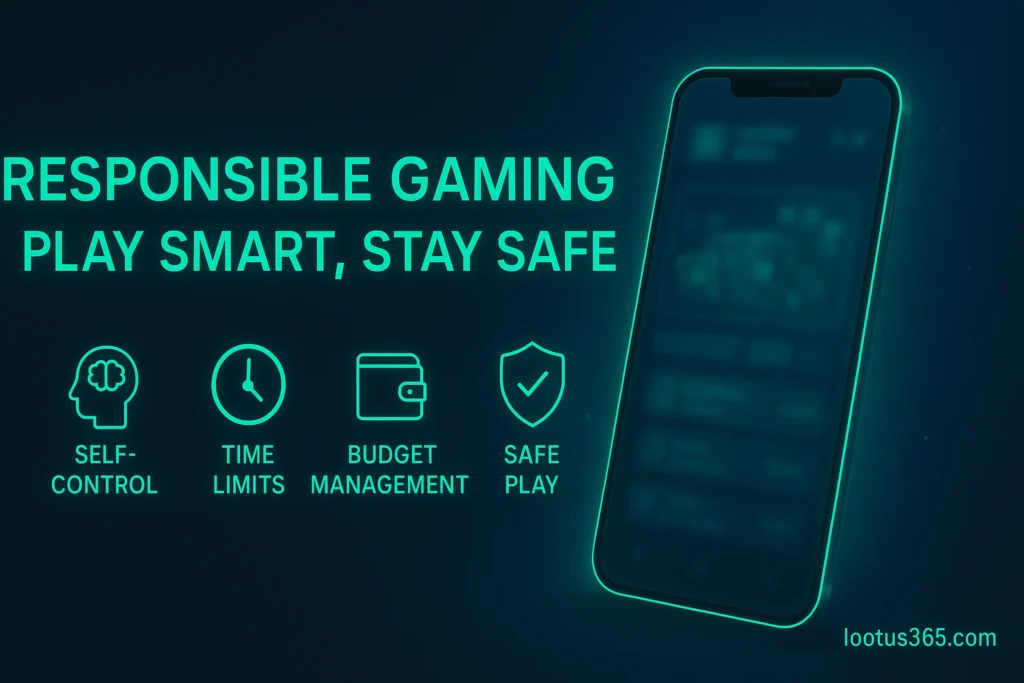 Responsible gaming means betting for entertainment