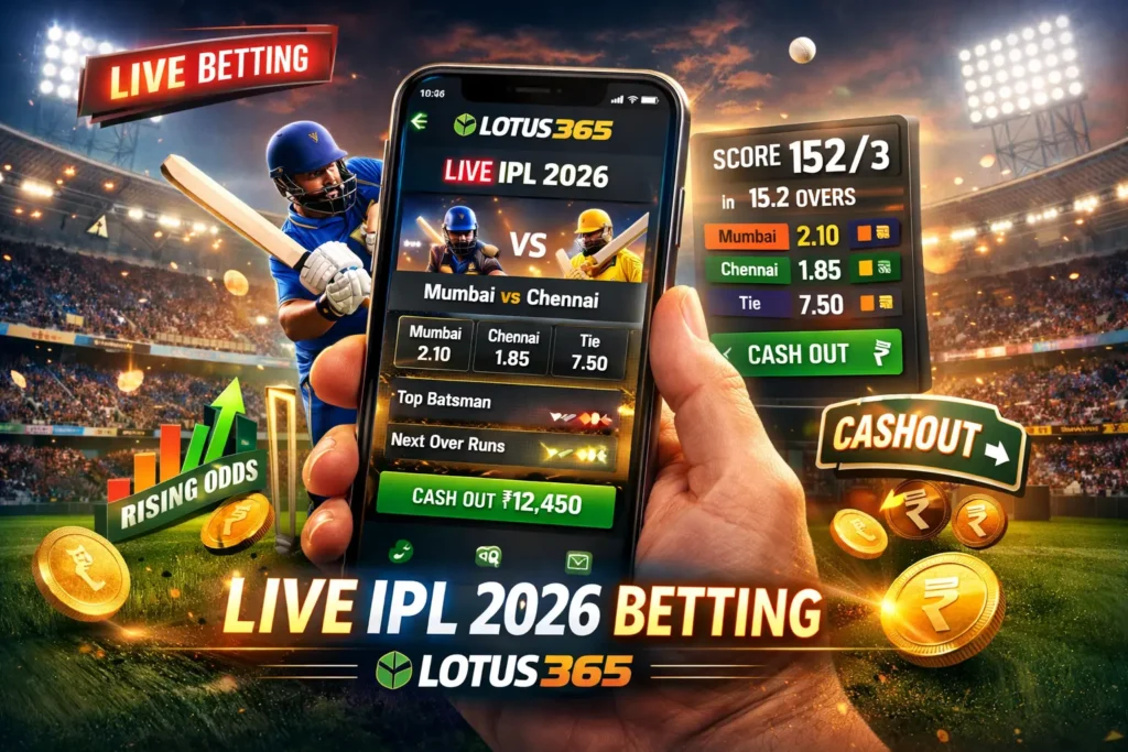 Live IPL betting on Lotus365