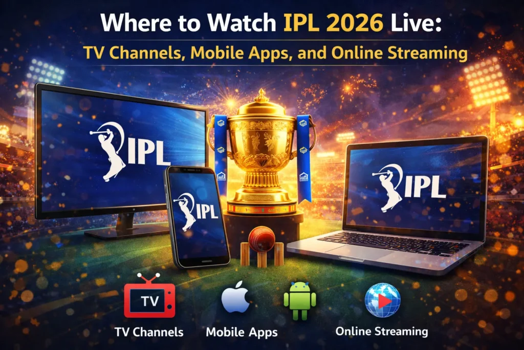 Where to Watch IPL 2026 Live