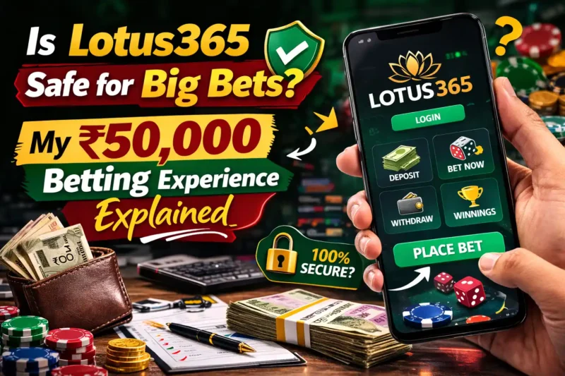 Is Lotus365 Safe for Big Bets? My ₹50,000 Betting Experience Explained