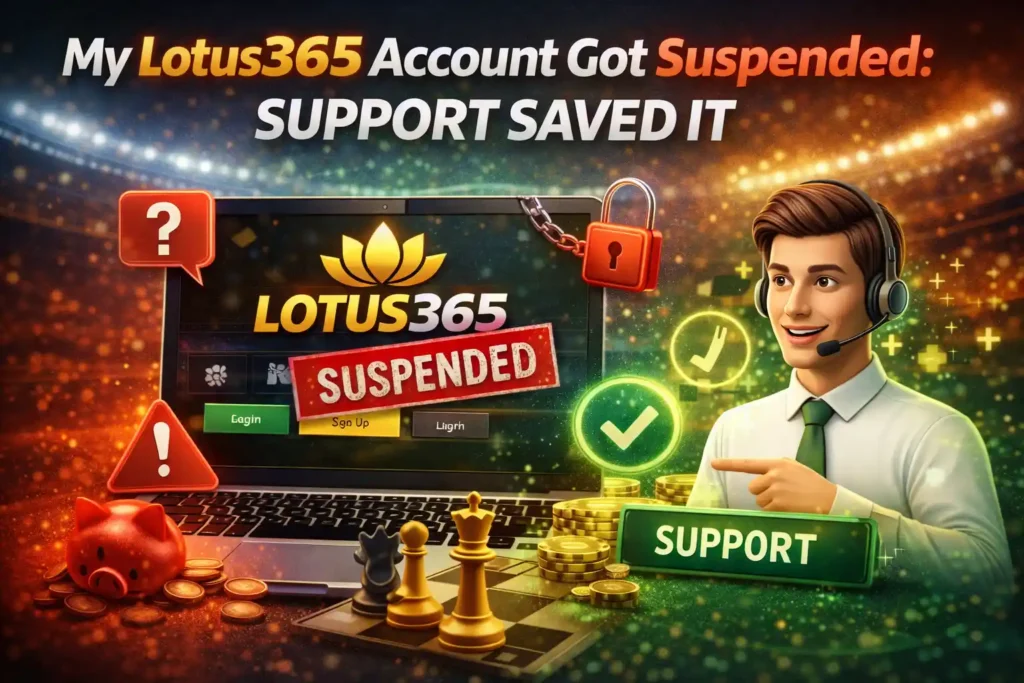 Lotus365 account suspended
