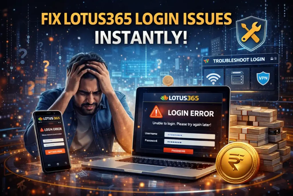 Lotus365 login problem